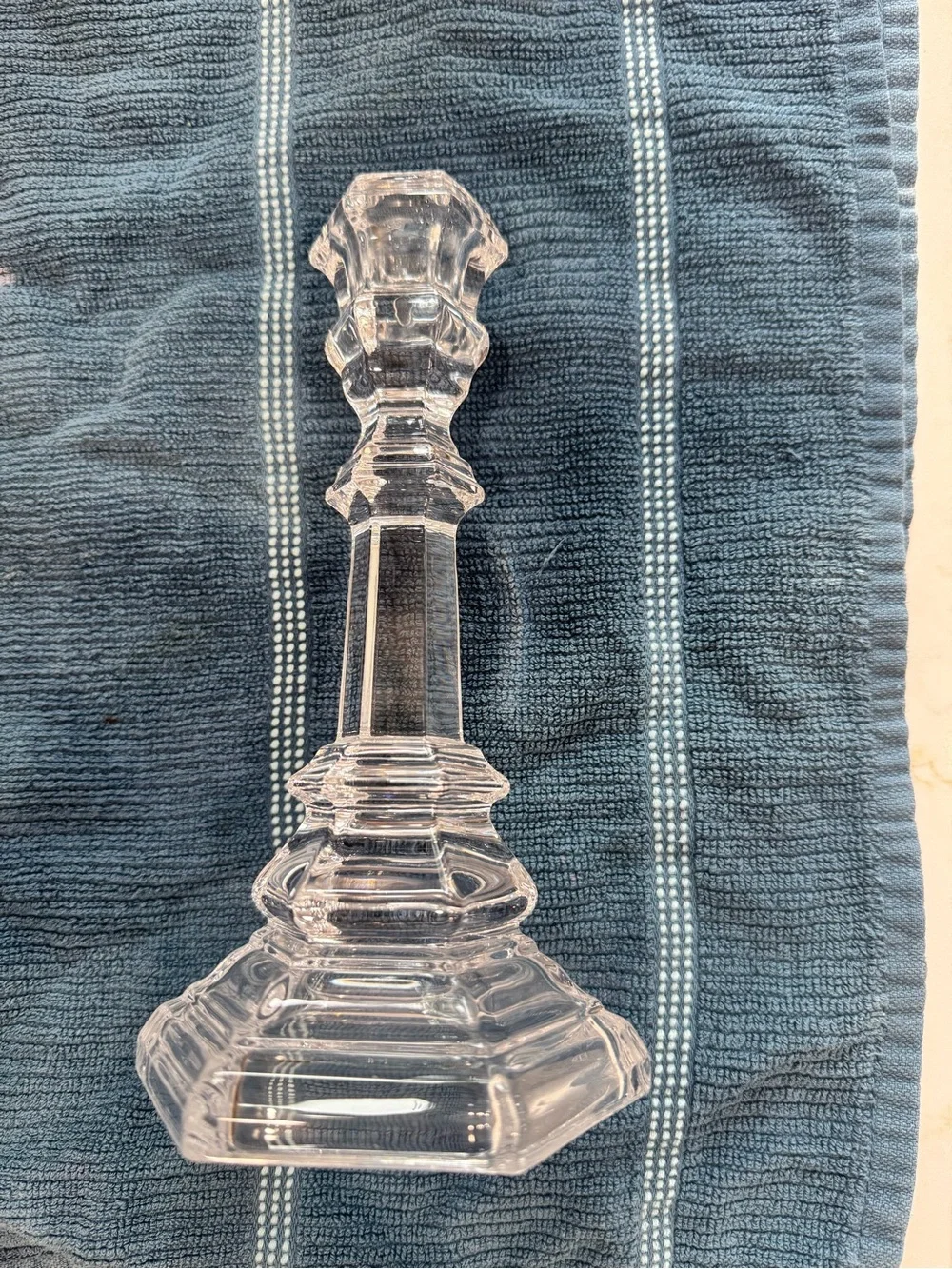 Tiffany’s rare vintage Plymouth crystal candlesticks set of 2